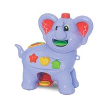 Brinquedo Infantil Educativo, Amiguinho Comilão Elefante, Multicor, Merco Toys