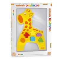 Brinquedo Infantil Educativo, Animais Didáticos - Girafa, Junges