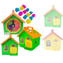 Brinquedo Infantil Educativo Casinha Bloco Encaixe Pedagógico