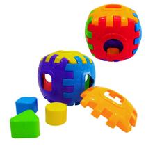 Brinquedo Infantil Educativo Cubo Didático De Encaixe