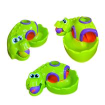 Brinquedo Infantil Educativo Didático para Bebê Croco Ball com bolinha