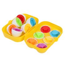 Brinquedo Infantil Educativo Encaixa Ovos 6 Peças Colorido