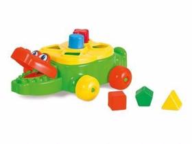 Brinquedo Infantil Educativo Jacaré Junior Blocos Didatico - Calasita