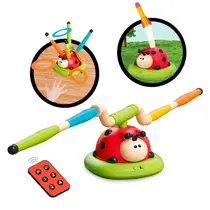 Brinquedo Infantil Educativo Jogo Joaninha Pula Corda Acerta Argolas Lança Foguete