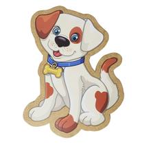 Brinquedo Infantil Educativo Quebra Cabeça Cachorro Madeira Mdf