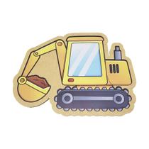 Brinquedo Infantil Educativo Quebra Cabeça Trator Madeira Mdf