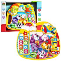 Brinquedo Infantil Educativo Sonoro Paradise Piano Colorido - Dm Toys