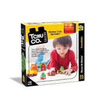 Brinquedo Infantil Educativo Tchuco Blocks Fazendinha 52 Peças