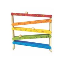Brinquedo Infantil em Madeira Rola Bolinha - NewArt Toy - Educativo e Divertido