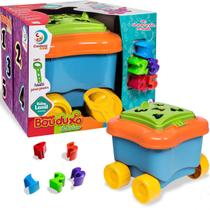 Brinquedo Infantil Encaixe Educativo Bauduxo Didatico Azul - Cardoso Toys