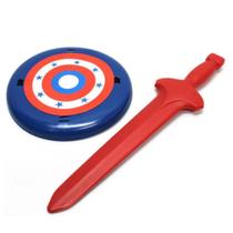 Brinquedo Infantil Espada Com Escudo Herói Capitão América - MINI TOYS II