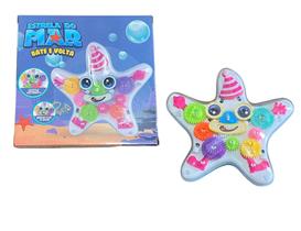 Brinquedo Infantil Estrela Do Mar Com Som E Luz Bate E Volta