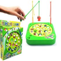 Brinquedo Infantil Fishing Game Pesca com Vara Eletrônico Peixe Abre e Fecha a Boca