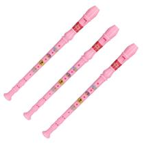 Brinquedo Infantil Flauta Doce Soprano Disney Princesas 3 Pç