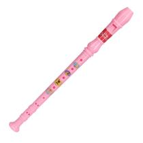 Brinquedo Infantil Flauta Doce Soprano Disney Princesas Rosa
