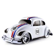 Brinquedo Infantil Fusca Grande Roda Livre Carrinho de 35cm Herbie do Filme - Brinquemix