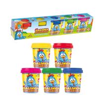 Brinquedo Infantil Galinha Pintadinha Kit De Massinhas Com 5 Potes Super Toys - 614 Brinquedo Infantil Galinha Pintadinha Kit De Massinhas Com 5 Potes Super Toys - 614