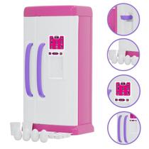 Brinquedo Infantil Geladeira Faz De Conta Porta Abre E Fecha