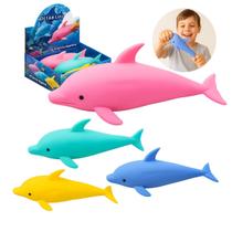 Brinquedo Infantil Golfinho de Borracha 18cm Sensorial e Antiestresse Brinquedo Infantil Golfinho de Borracha 18cm Sensorial e Antiestresse