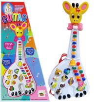 Brinquedo Infantil Guitarra Girafa com Luz e Som Piano - Toy King