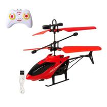 Brinquedo Infantil Helicóptero Remoto com Sensor na cor Vermelha Zippy Toys 11137 Brinquedo Infantil Helicóptero Remoto com Sensor na cor Vermelha Zippy Toys 11137