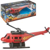 Brinquedo Infantil Helicóptero Tornado Cardoso Vermelho 23cm