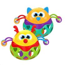 Brinquedo Infantil Interativo Bichinhos Chocalho Sortido Som JP BRINK Bebê Educativo