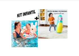 Brinquedo Infantil João Bobo Boneco Teimoso mais Boia Infantil