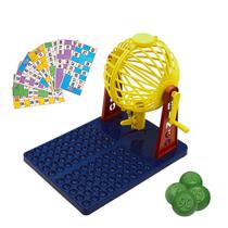 Brinquedo Infantil Jogo De Bingo com 90 Bolinhas e 48 Cartelas