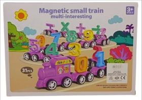 Brinquedo Infantil Jogo de Tabuleiro Para Aprender Números Formato Trem Magnético Brinquedo Infantil Jogo de Tabuleiro Para Aprender Números Formato Trem Magnético