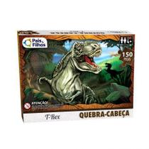 Brinquedo Infantil Jogo Quebra Cabeça 150 Peças Dinossauro T-Rex