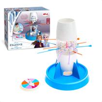 Brinquedo Infantil Jogo Tira Varetas Disney Frozen 2 - Elza e Ana em Plástico +4 Anos com Roleta e Bolinhas Elka - 1133