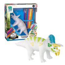 Brinquedo Infantil Jurassic Color Triceratops para Pintar Super Toys - 634
