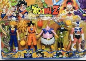 Brinquedo Infantil Kit 5 Bonecos Coleção Dragon Ball Z Brinquedo Goku Vegeta Freeze