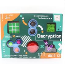 Brinquedo Infantil Kit 6 Pcs Cubo Mágico Variado Decryption6