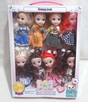 Brinquedo Infantil kit 8 Bonecas happy doll Princesa Lembrancinha Presente Brinquedo Infantil kit 8 Bonecas happy doll Princesa Lembrancinha Presente