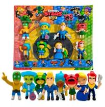Brinquedo Infantil Kit 8 Bonecos Jogo Brawl Stars - Lançamento
