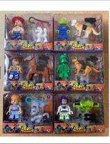 Brinquedo Infantil Kit Com 6 Mini Bonecos Toy house Coleção Mais Acessórios Incluídos Brinquedo Infantil Kit Com 6 Mini Bonecos Toy house Coleção Mais Acessórios Incluídos