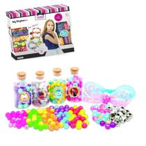 Brinquedo Infantil Kit de Miçangas Pulseiras Perfumadas Com Cheirinho de Frutas My Style 400 peças Original