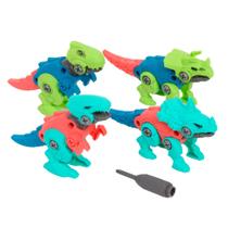 Brinquedo Infantil Kit Dinossauros Monta Desmonta Divertido