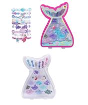 Brinquedo Infantil Kit Miçangas Coloridas Montar Pulseirinha Sereia DMtoys - Dm Toys Brinquedo Infantil Kit Miçangas Coloridas Montar Pulseirinha Sereia DMtoys - Dm Toys