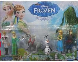 Brinquedo Infantil Kit Personagens do Mundo da Frozen