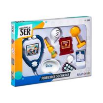 Brinquedo Infantil Kit Primeiros Socorros Brincando de Ser Médico Multikids - BR1852