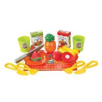 Brinquedo Infantil Kit Salada de Frutas Big Star 18 Peças