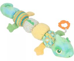 Brinquedo Infantil Lagarta Iguana Musical Macio Atividades