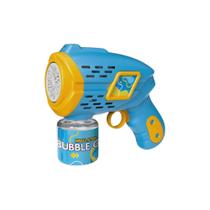Brinquedo Infantil Lança Bolhas Azul Pop Bubble com Luzes Fenix - POP-998