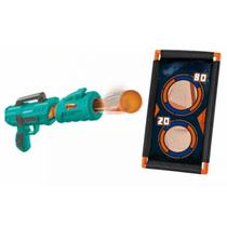 Brinquedo Infantil Lançador Arma Arminha - Tiro ao Alvo C/ 12 Bolinhas- Zoop Toys