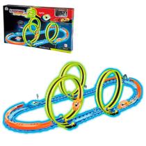 Brinquedo Infantil Looping Triplo Carrinho Com Luz - Braskit