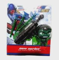 Brinquedo Infantil Luva Lança Teia Com Boneco Hulk