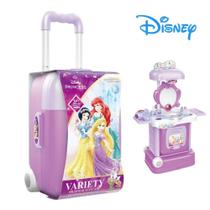 Brinquedo Infantil Mala De Viagem E Penteadeira Princesas Multikids